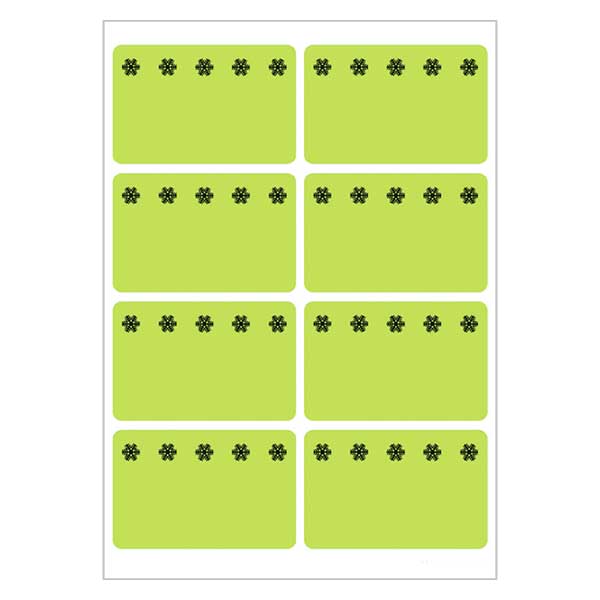 Étiquettes de congélation vert (48 stickers) 26x40mm