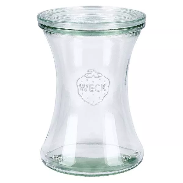 370ml bocal à gourmandises avec bouchon en verre WECK RR80