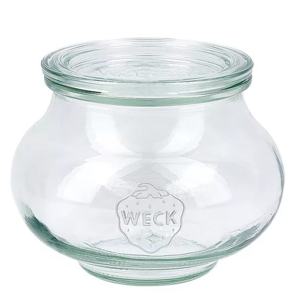 560ml bocal décoratif avec bouchon en verre WECK RR80