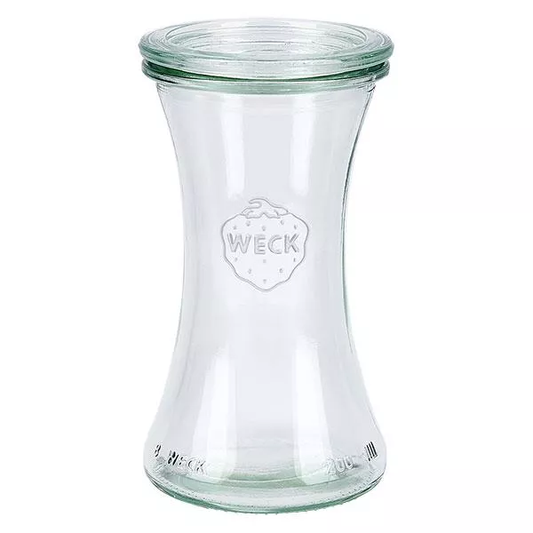 200ml bocal à gourmandises avec bouchon en verre WECK RR60