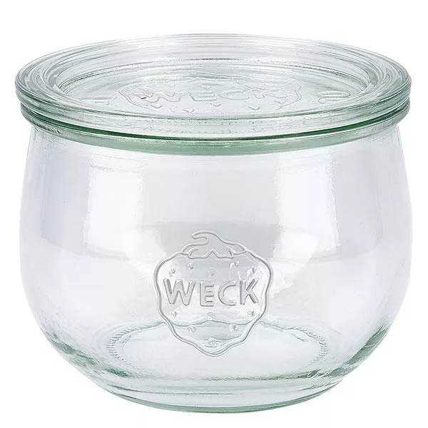 580ml bocal tulipe avec bouchon en verre WECK RR100