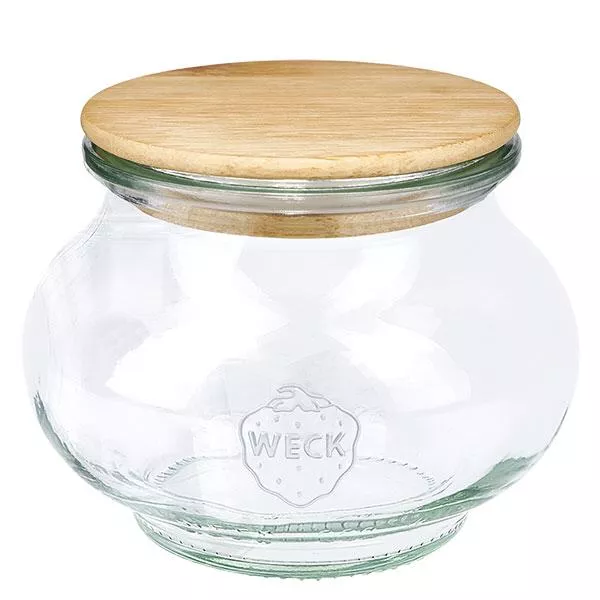 220ml bocal décoratif WECK RR60 avec couvercle en bois