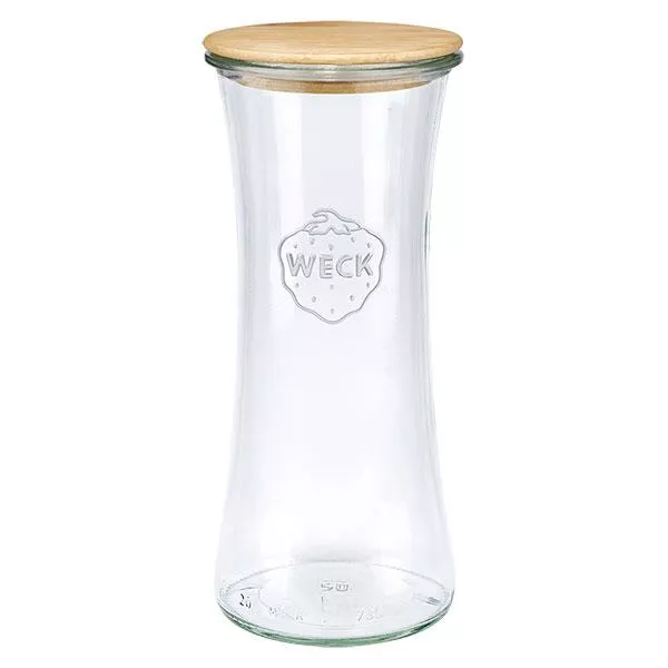 700ml bocal à gourmandises WECK RR80 avec couvercle en bois