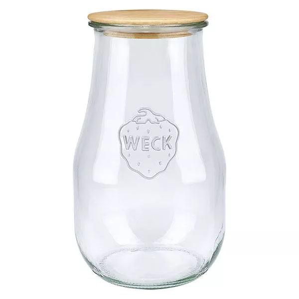 2700ml bocal tulipe WECK RR100 avec couvercle en bois