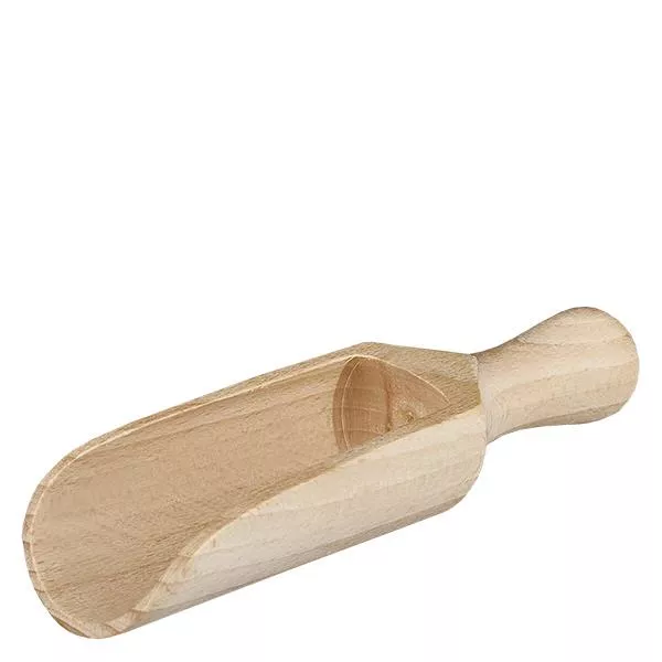 Pelle en bois taille M forme semi-circulaire - 140mm de long