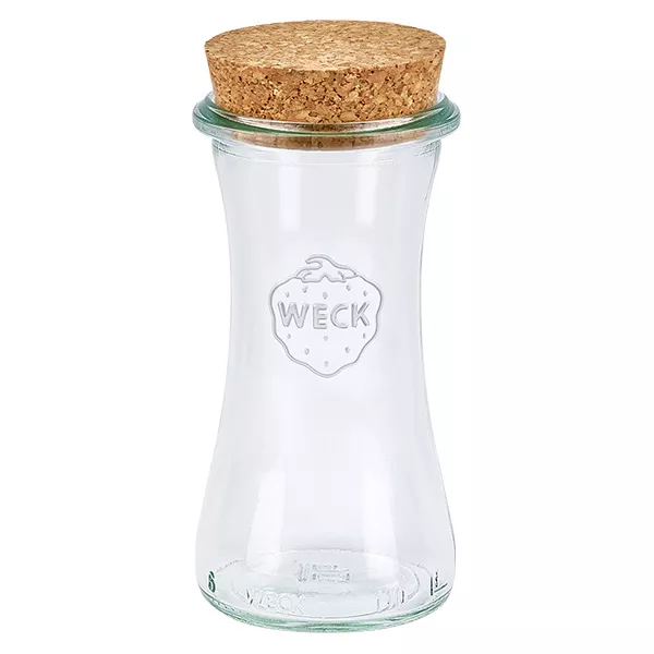 100ml bocal à gourmandises WECK RR40 avec bouchon nature