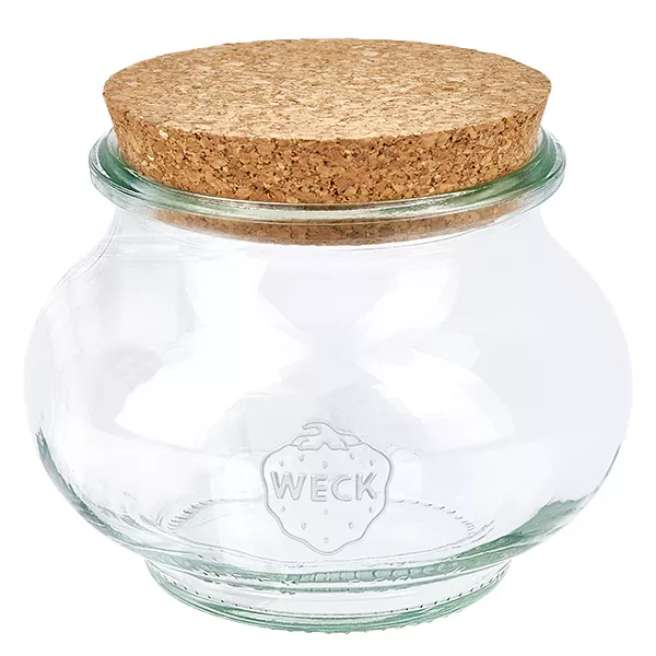 220ml bocal décoratif WECK RR60 avec bouchon nature