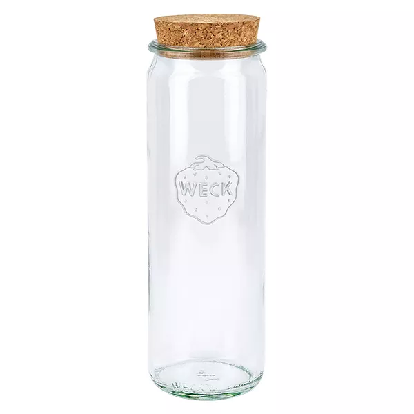 600ml bocal cylindrique WECK RR60 avec bouchon nature