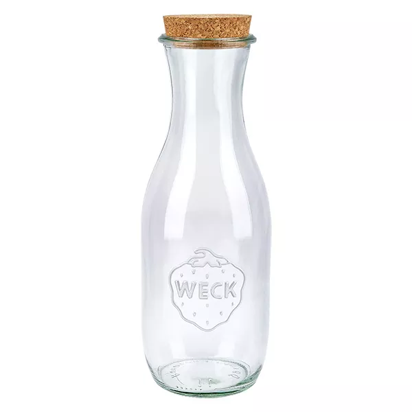 1062ml Bouteille à jus de fruits WECK RR60 avec bouchon nature