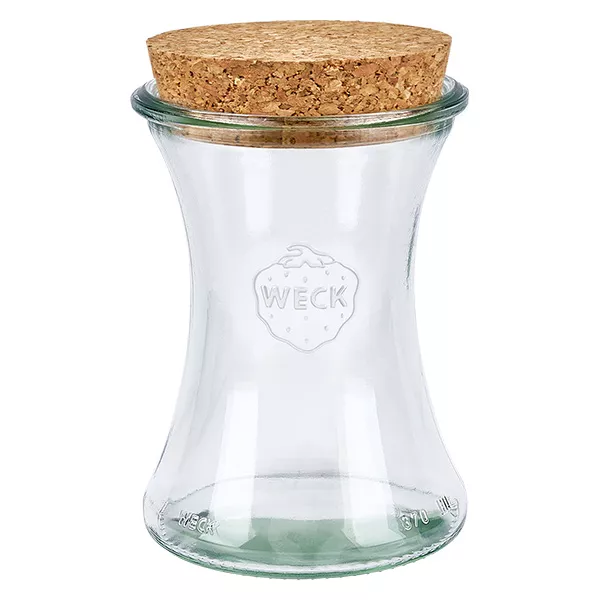 370ml bocal tulipe WECK RR80 avec bouchon nature