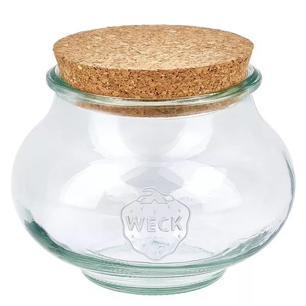 560ml bocal décoratif WECK RR80 avec bouchon nature