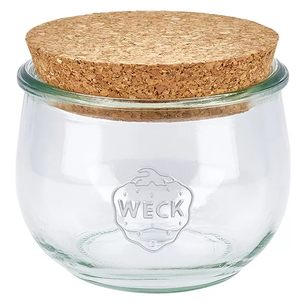 580ml bocal tulipe WECK RR100 avec bouchon nature