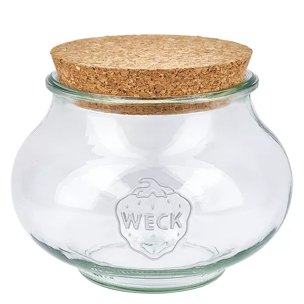 1062ml bocal décoratif WECK RR100 avec bouchon nature