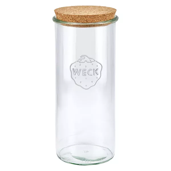 1500ml bocal conique WECK RR100 avec bouchon nature