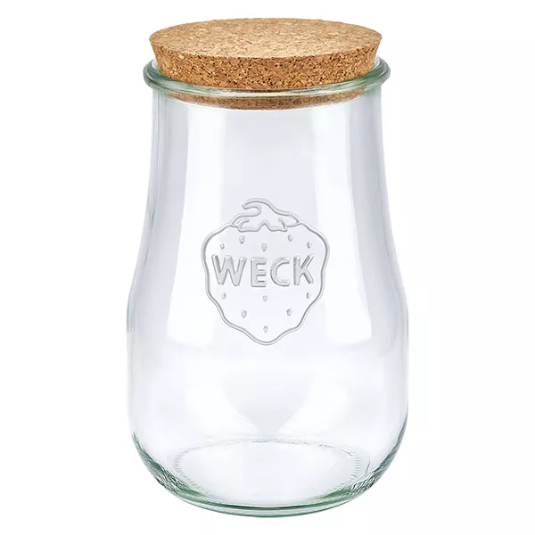 1750ml bocal tulipe WECK RR100 avec bouchon nature