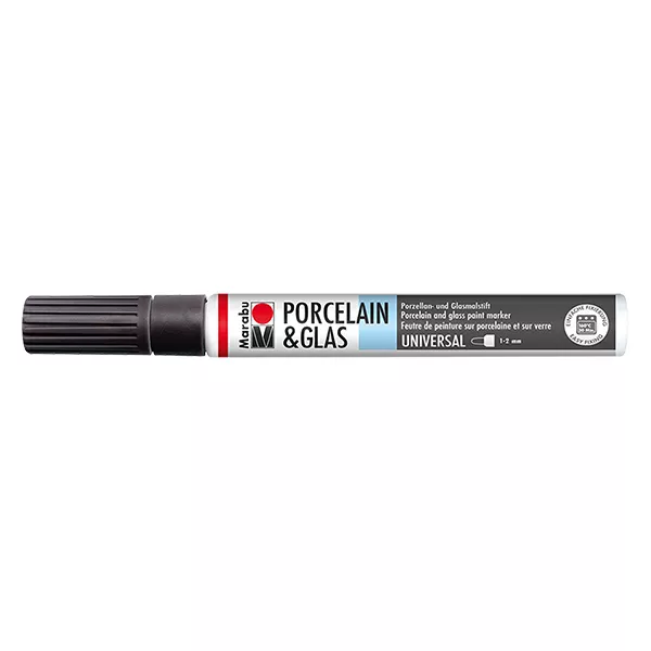 Crayon noir 1-2mm pour verre/porcelaine (073)