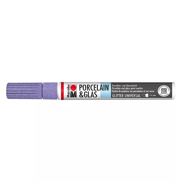 Crayon de peinture pailleté lavande 1-2mm pour verre/porcelaine (507)