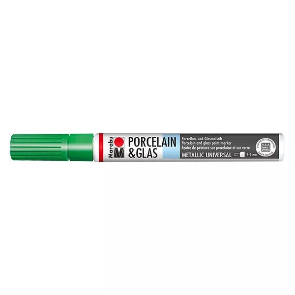 Crayon Vert métallisé 1-2mm pour verre/porcelaine (767)