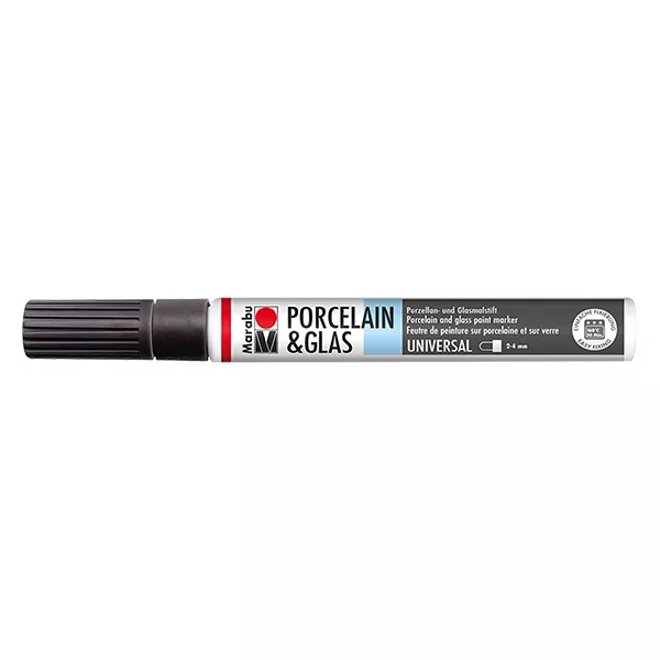 Crayon noir 2-4mm pour verre/porcelaine (073)