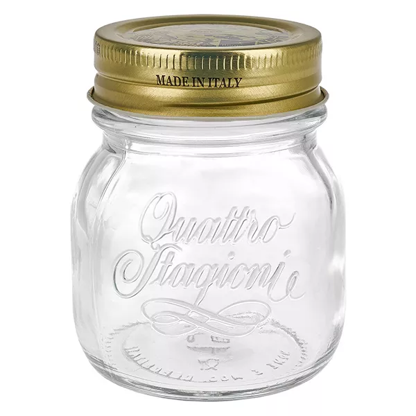 150ml verre rond &quot;Quattro Stagioni&quot; avec couvercle