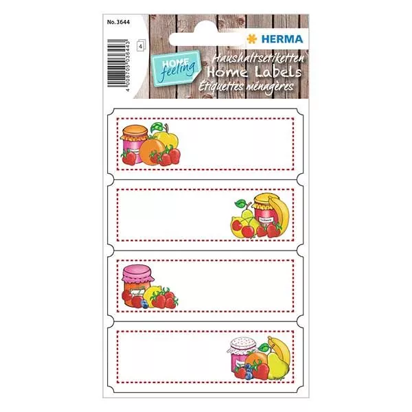 Étiquettes de cuisine &quot;Sélection de fruits&quot; (16 stickers)