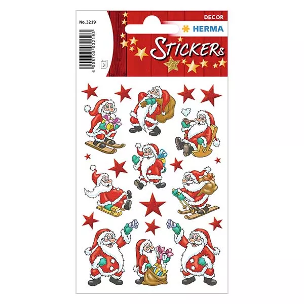 Autocollants &quot;Père Noël 1&quot; (63 stickers)