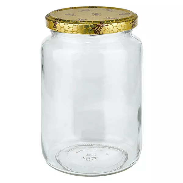 795ml Verre rond avec couvercle BasicSeal nid d&#039;abeilles UNiTWIST