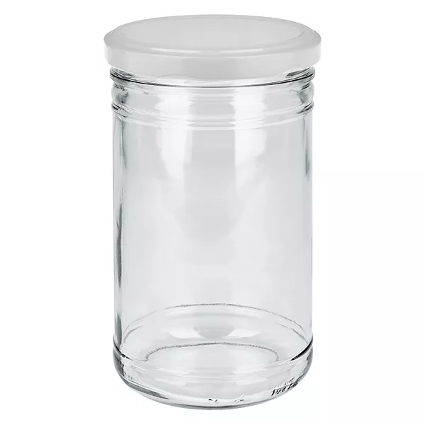 1053ml Verre conique avec couvercle BasicSeal blanc UNiTWIST