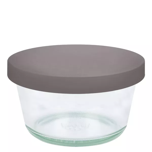 290ml bocal gourmet WECK RR100 avec couvercle en silicone gris