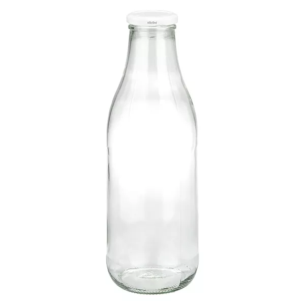 1000ml Bouteille avec couvercle BioSeal blanc UNiTWIST